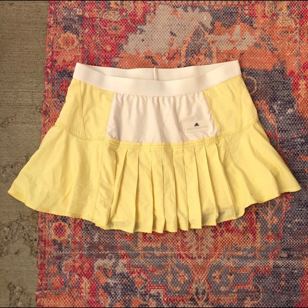 NWOT Adidas Stella McCartney yellow tennis skirt
